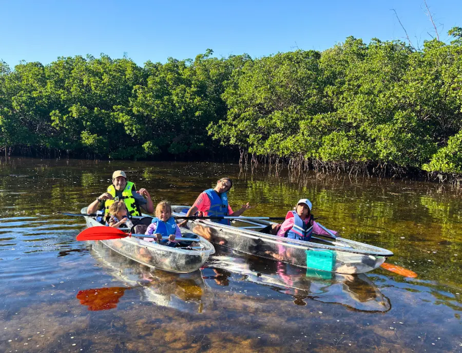 Clear kayak tour at Clam Bayou in St. Pete