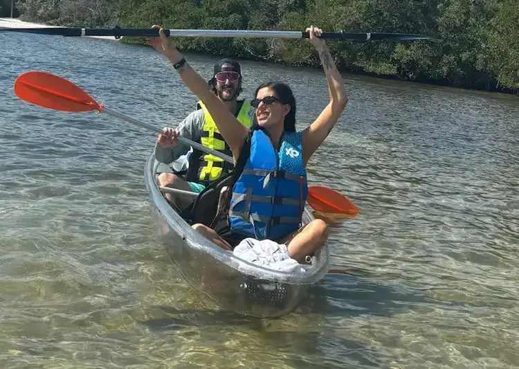 Clear kayak tour launching at Clam Bayou Nature Park in St. Petersburg
